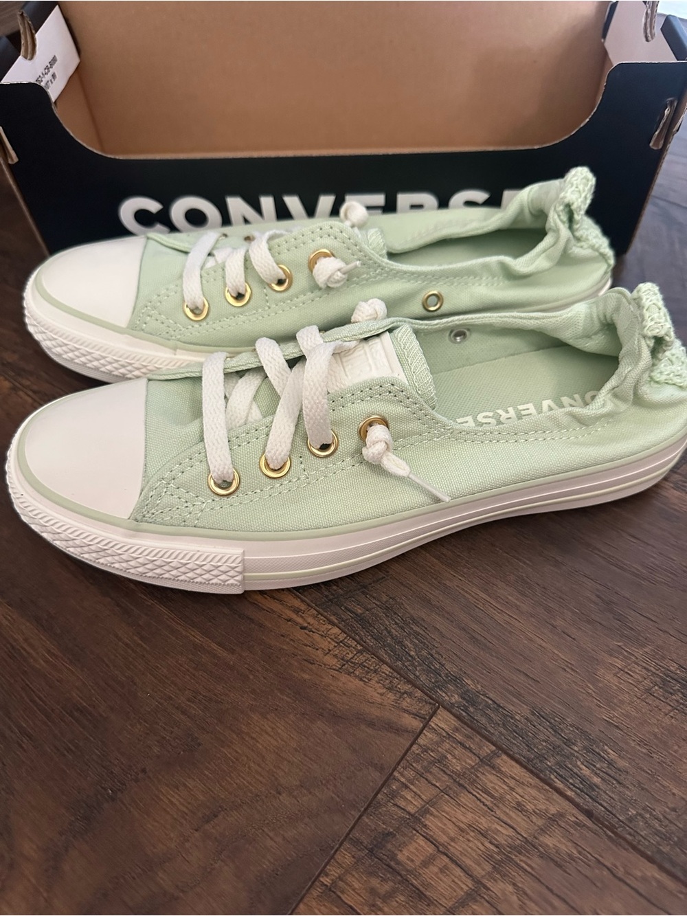Converse Low Top Sneakers in Mint - Picture 4 of 8